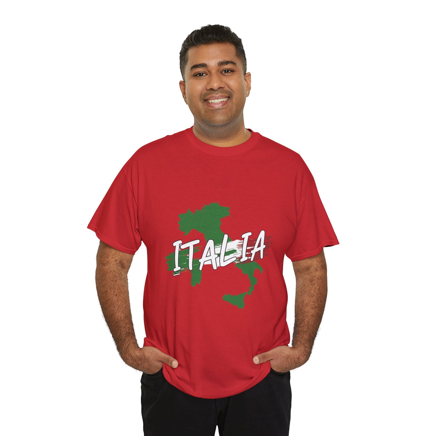 Italia Heavy Cotton Tee - Comfortable Unisex Shirt with Italy Design