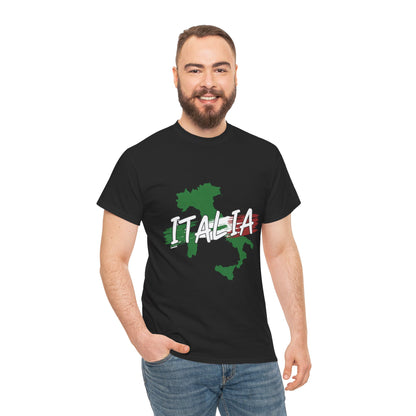 Italia Heavy Cotton Tee - Comfortable Unisex Shirt with Italy Design