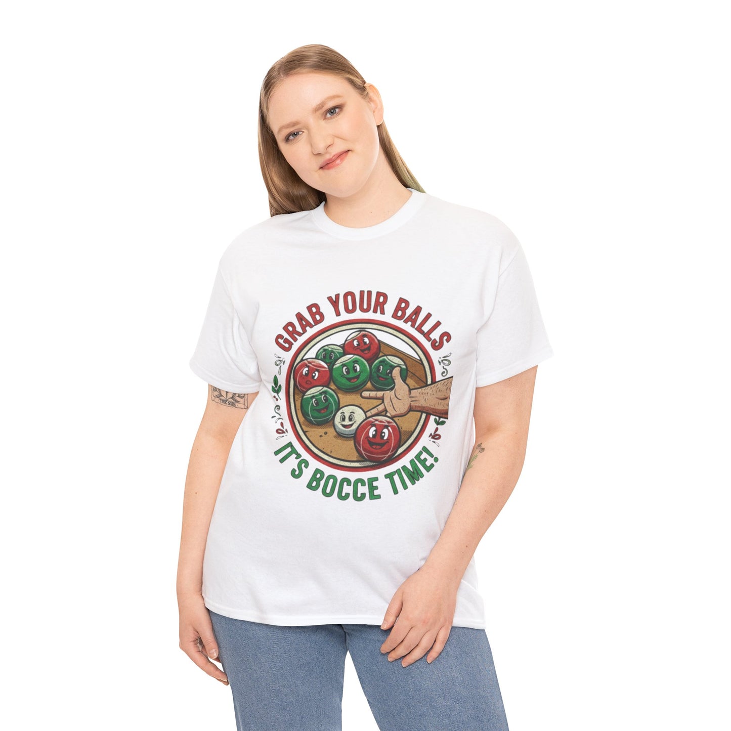 Bocce Ball Humor Tee - Grab Your Balls, It's Bocce Time!