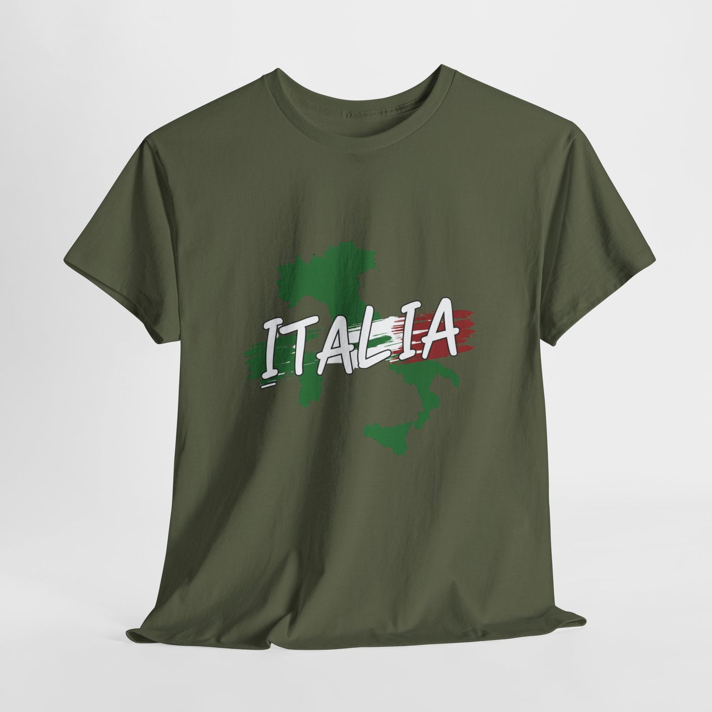 Italia Heavy Cotton Tee - Comfortable Unisex Shirt with Italy Design