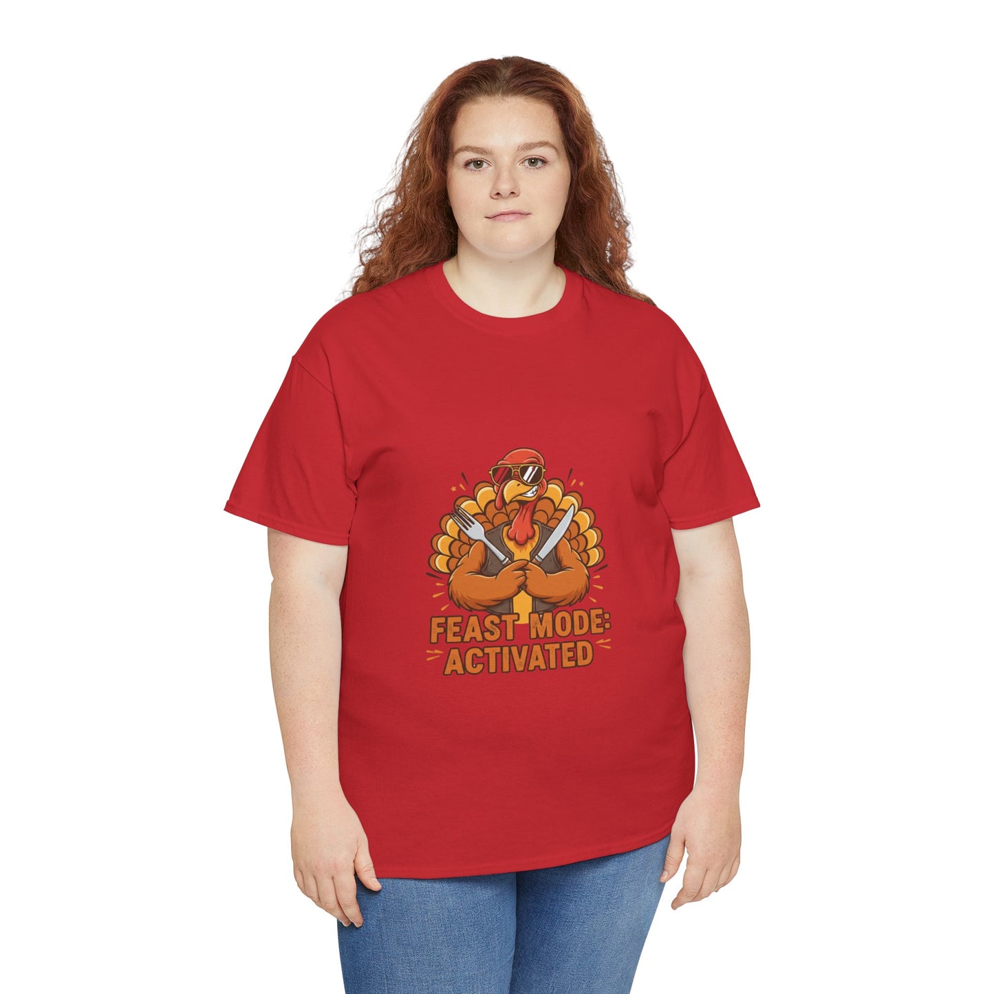 Thanksgiving Feast Mode Unisex Heavy Cotton Tee