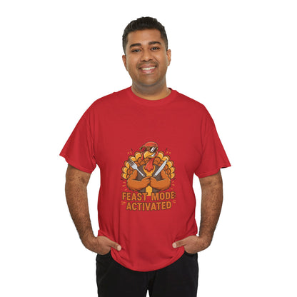 Thanksgiving Feast Mode Unisex Heavy Cotton Tee