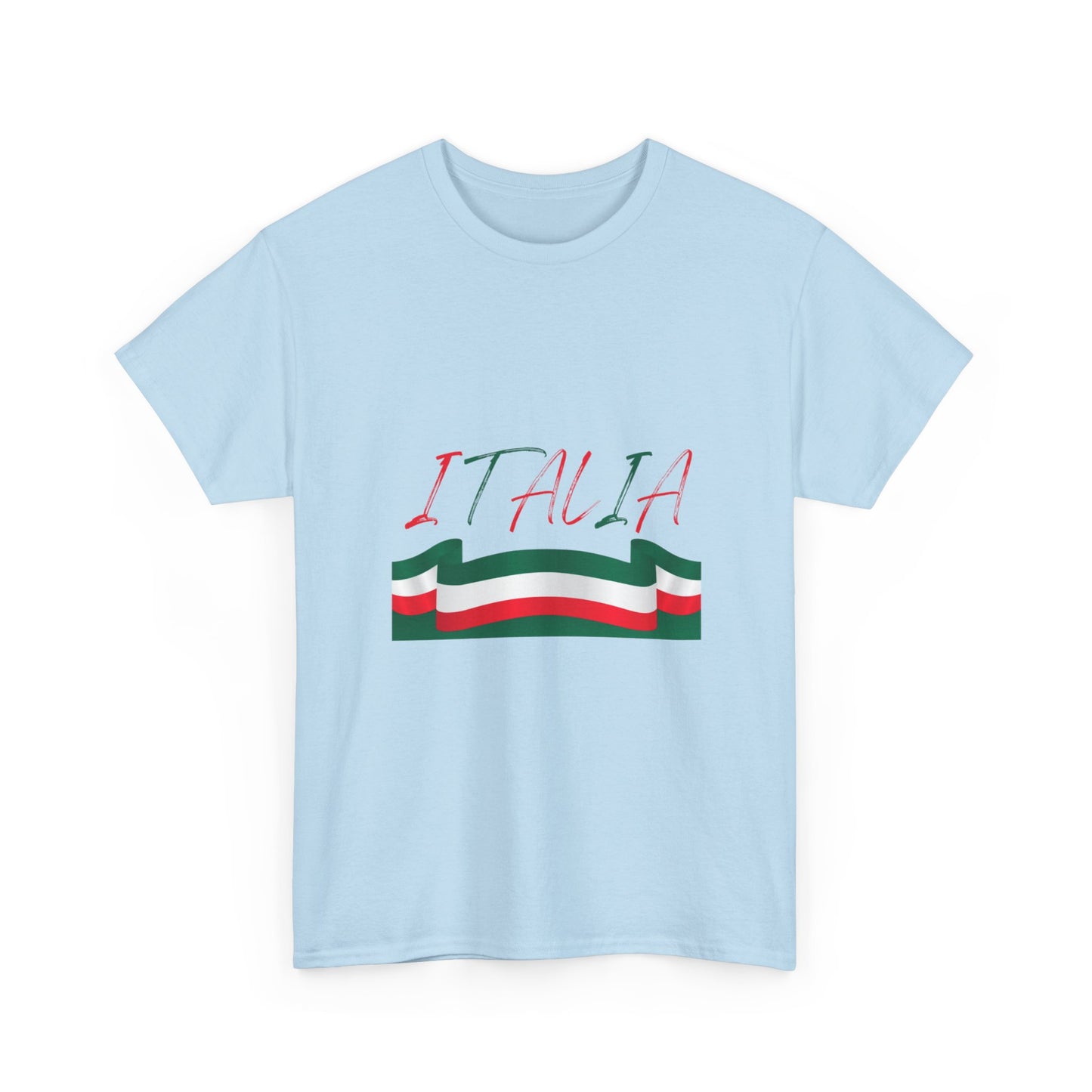Italia Unisex Heavy Cotton Tee - Comfortable Italian Pride Shirt