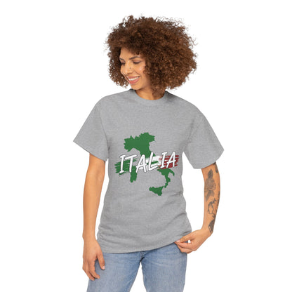 Italia Heavy Cotton Tee - Comfortable Unisex Shirt with Italy Design