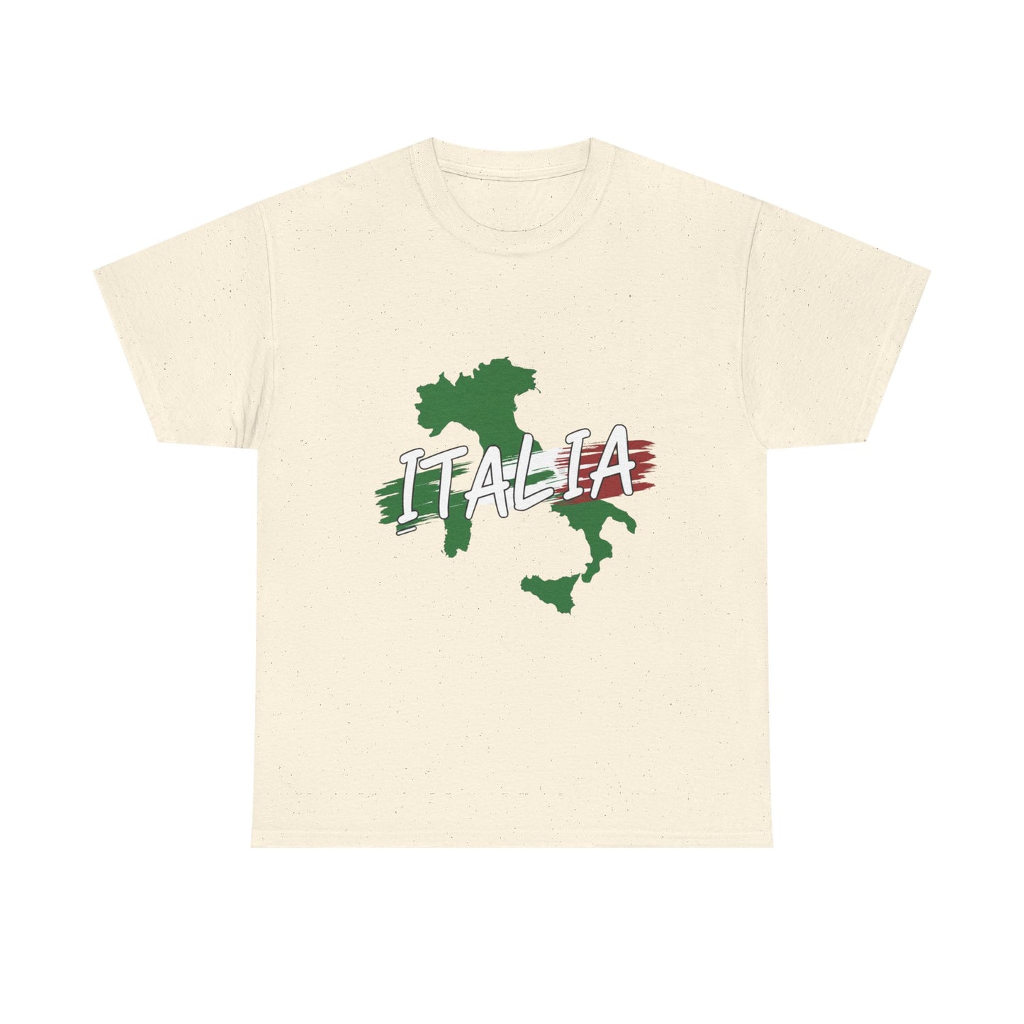 Italia Heavy Cotton Tee - Comfortable Unisex Shirt with Italy Design