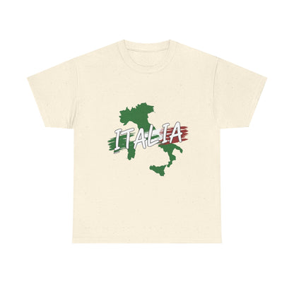 Italia Heavy Cotton Tee - Comfortable Unisex Shirt with Italy Design