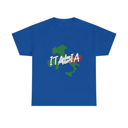 Italia Heavy Cotton Tee - Comfortable Unisex Shirt with Italy Design