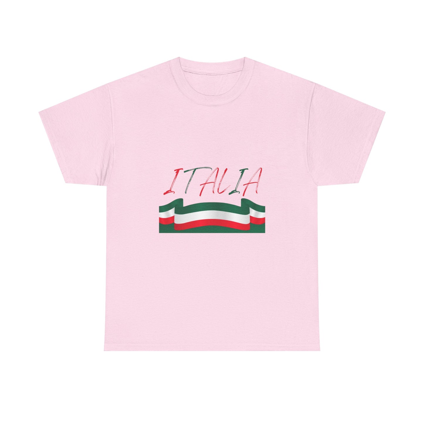 Italia Unisex Heavy Cotton Tee - Comfortable Italian Pride Shirt