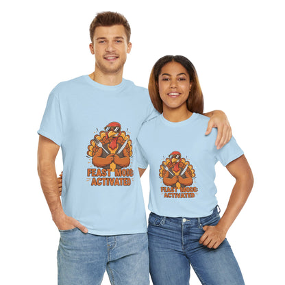 Thanksgiving Feast Mode Unisex Heavy Cotton Tee