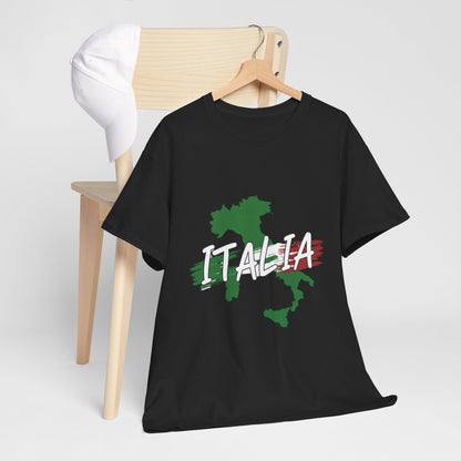 Italia Heavy Cotton Tee - Comfortable Unisex Shirt with Italy Design