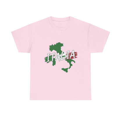 Italia Heavy Cotton Tee - Comfortable Unisex Shirt with Italy Design