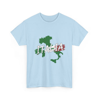 Italia Heavy Cotton Tee - Comfortable Unisex Shirt with Italy Design