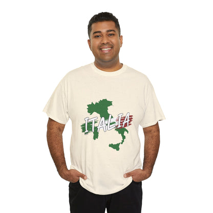 Italia Heavy Cotton Tee - Comfortable Unisex Shirt with Italy Design