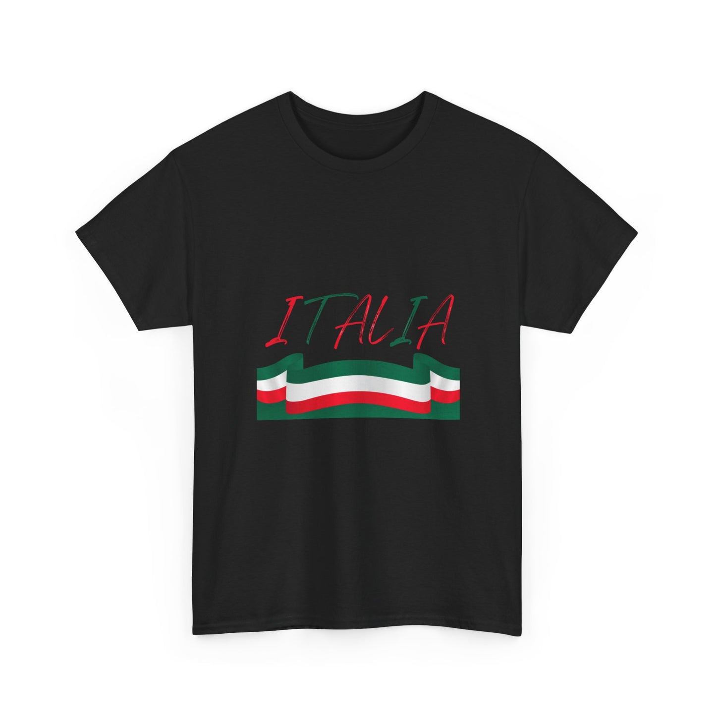Italia Unisex Heavy Cotton Tee - Comfortable Italian Pride Shirt