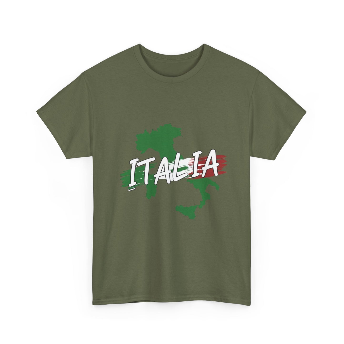 Italia Heavy Cotton Tee - Comfortable Unisex Shirt with Italy Design
