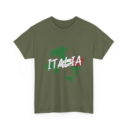 Italia Heavy Cotton Tee - Comfortable Unisex Shirt with Italy Design