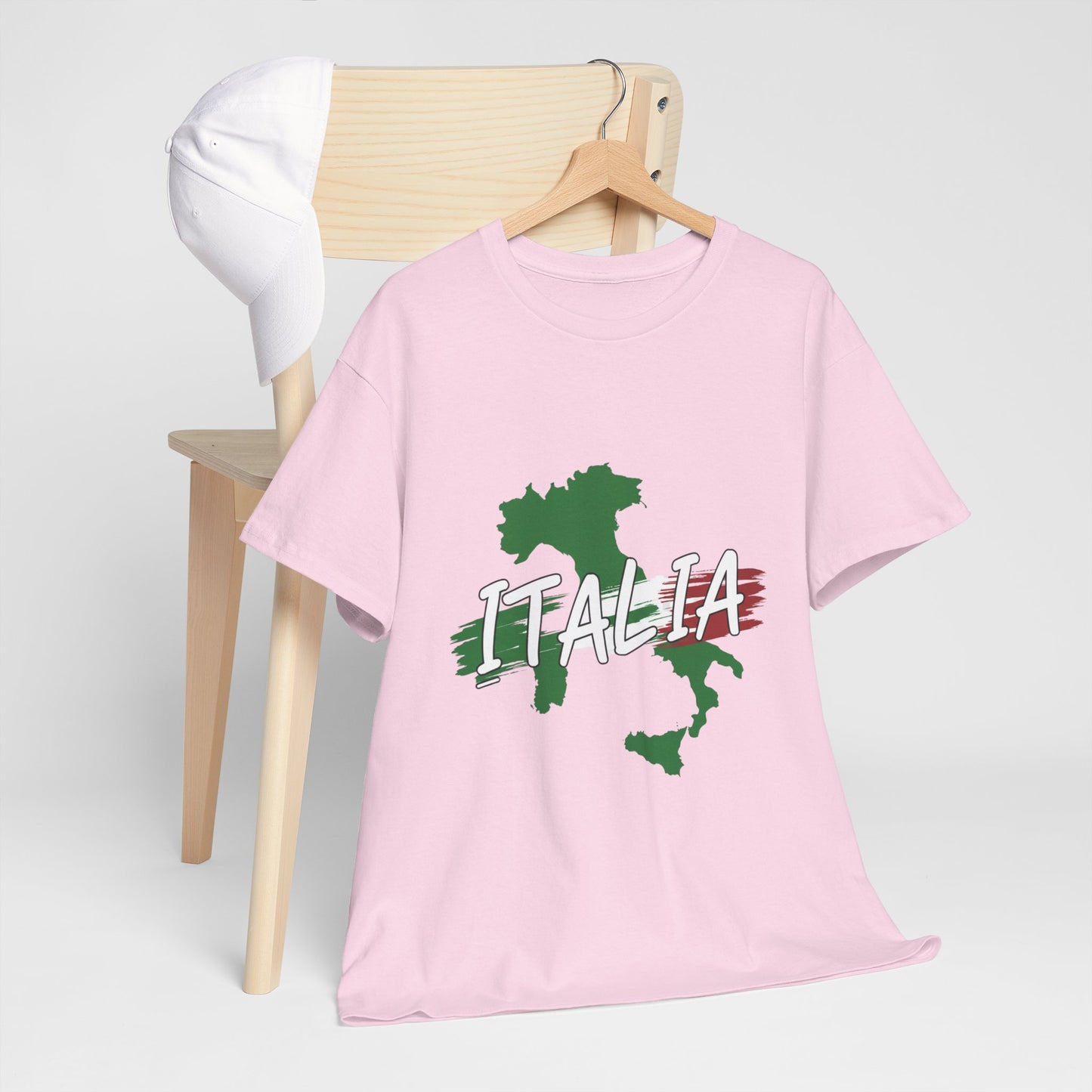 Italia Heavy Cotton Tee - Comfortable Unisex Shirt with Italy Design