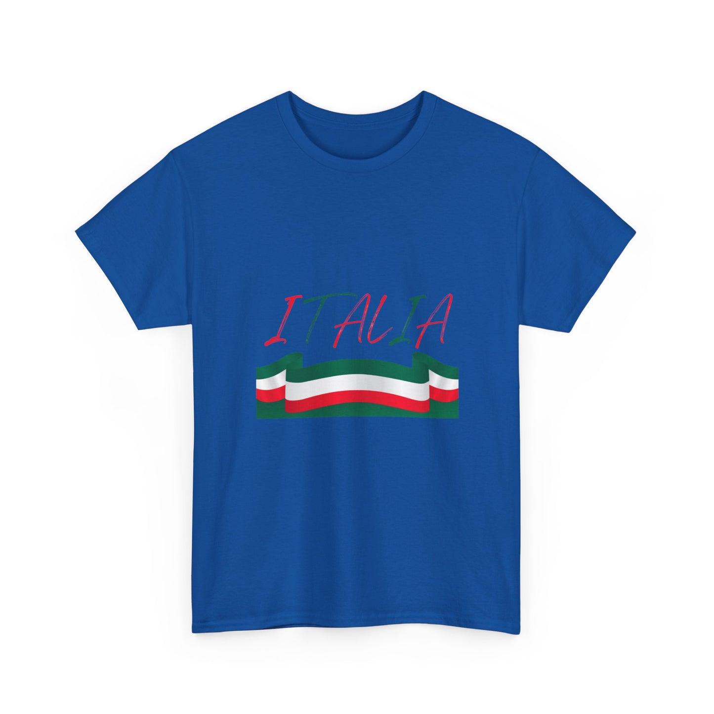 Italia Unisex Heavy Cotton Tee - Comfortable Italian Pride Shirt