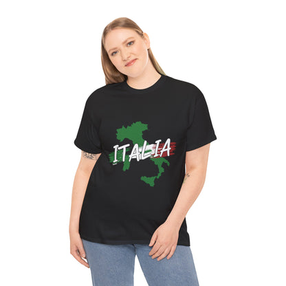 Italia Heavy Cotton Tee - Comfortable Unisex Shirt with Italy Design