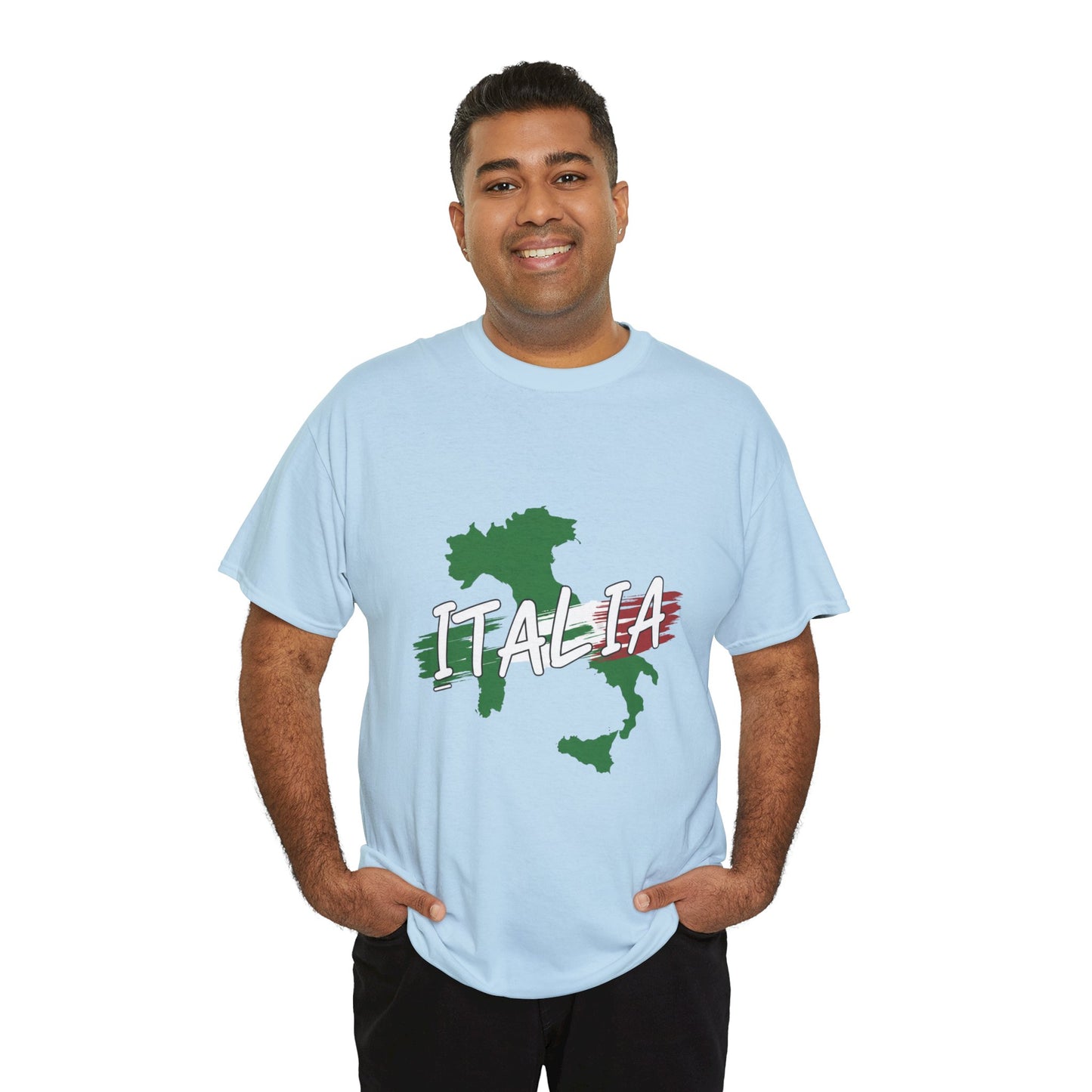 Italia Heavy Cotton Tee - Comfortable Unisex Shirt with Italy Design
