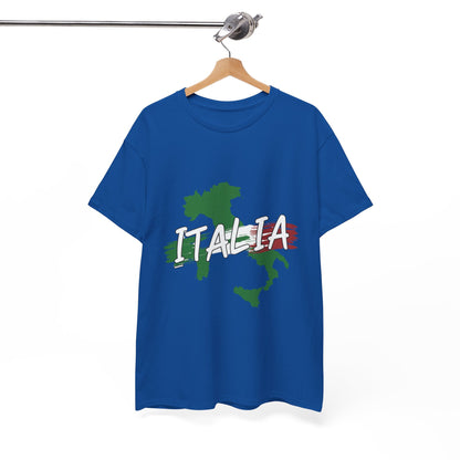 Italia Heavy Cotton Tee - Comfortable Unisex Shirt with Italy Design