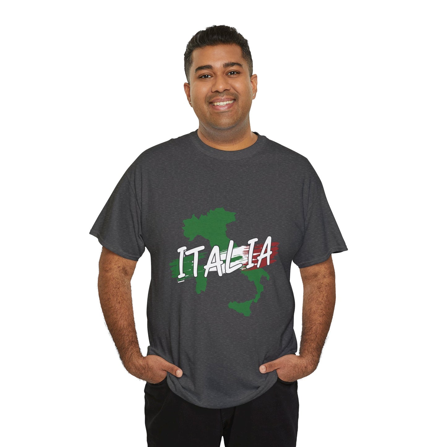 Italia Heavy Cotton Tee - Comfortable Unisex Shirt with Italy Design