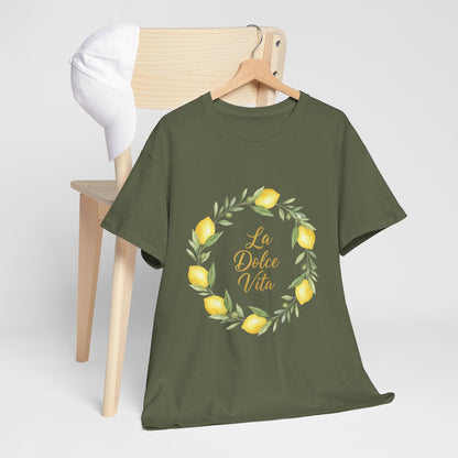 "La Dolce Vita" - Lemon Grove Unisex Heavy Cotton Tee