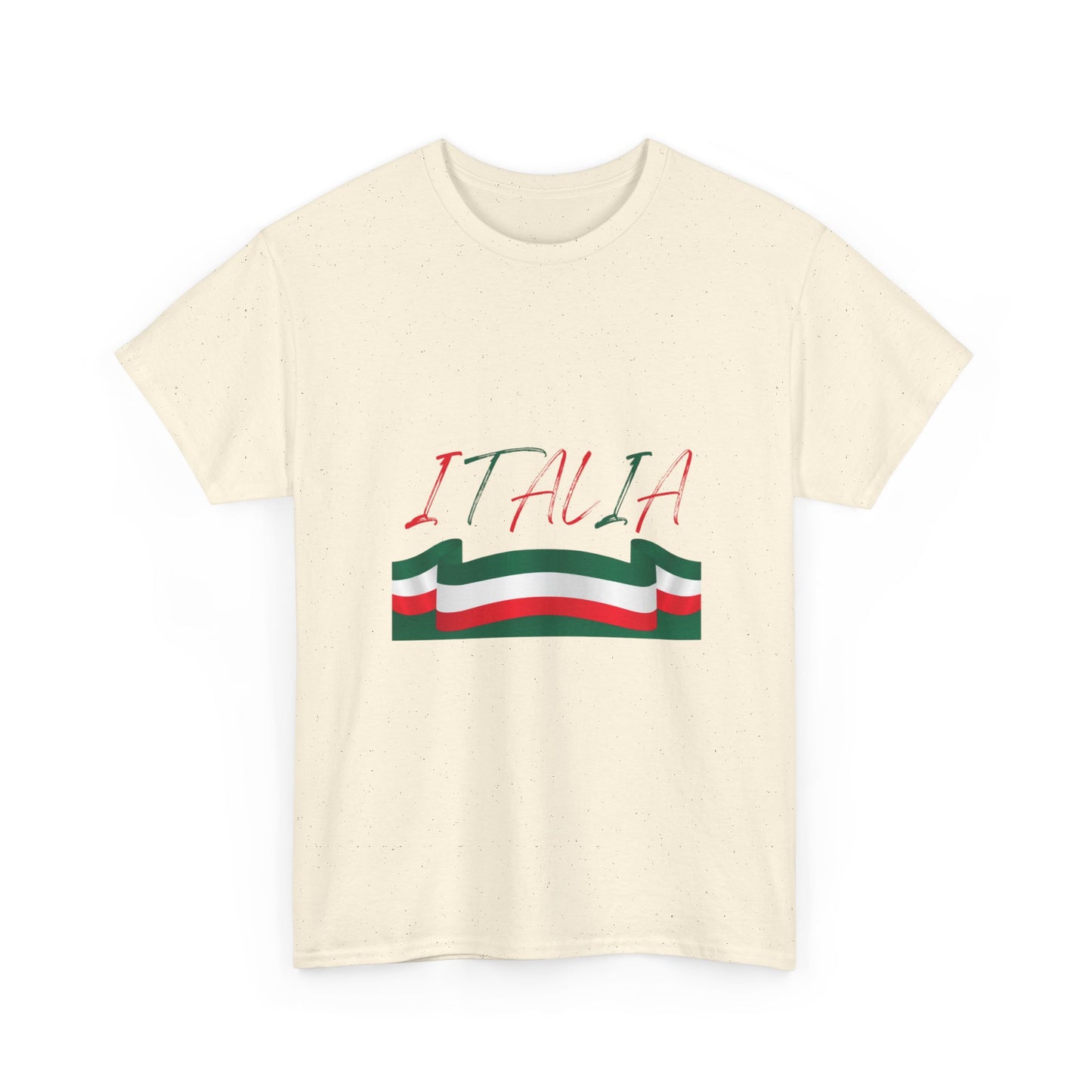 Italia Unisex Heavy Cotton Tee - Comfortable Italian Pride Shirt