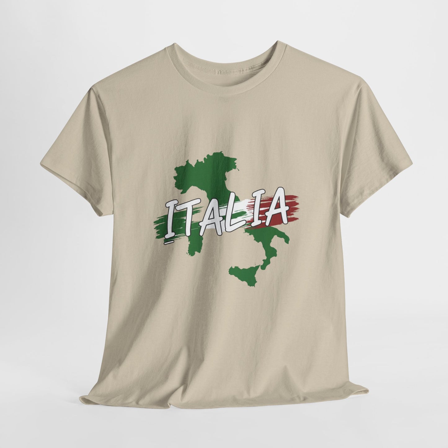 Italia Heavy Cotton Tee - Comfortable Unisex Shirt with Italy Design