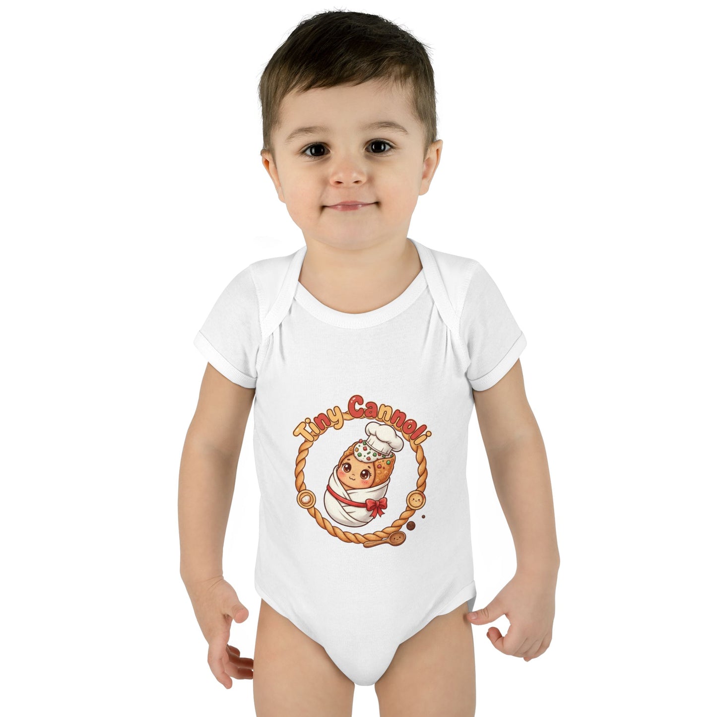 Adorable Baby Onesie 'Tiny Cannoli' Design, Baby Shower Gift, Newborn Apparel
