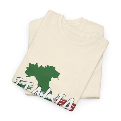 Italia Heavy Cotton Tee - Comfortable Unisex Shirt with Italy Design
