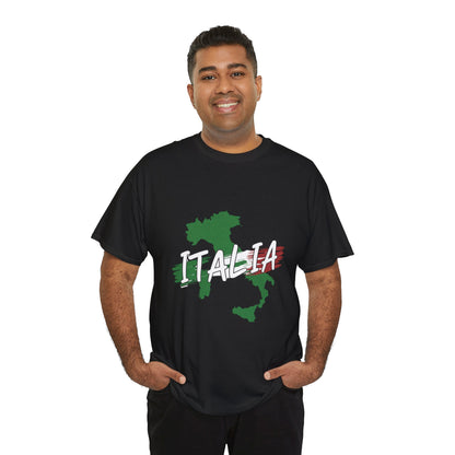 Italia Heavy Cotton Tee - Comfortable Unisex Shirt with Italy Design
