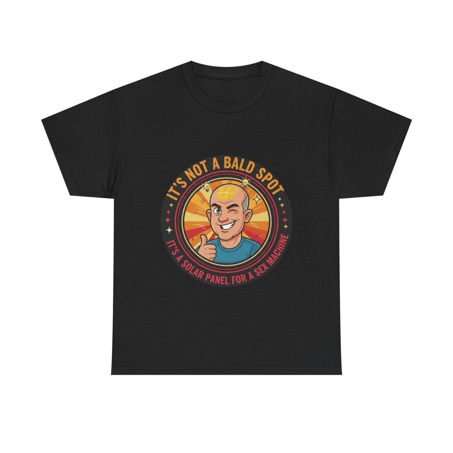 Funny Bald Spot T-Shirt, Perfect Gift for Dad, Casual Wear for Balding Friends