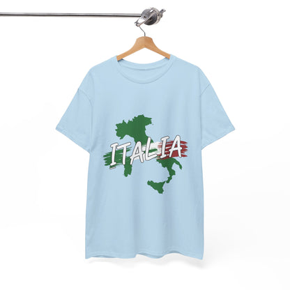 Italia Heavy Cotton Tee - Comfortable Unisex Shirt with Italy Design