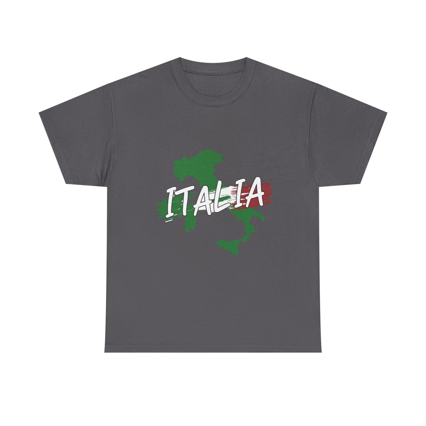 Italia Heavy Cotton Tee - Comfortable Unisex Shirt with Italy Design