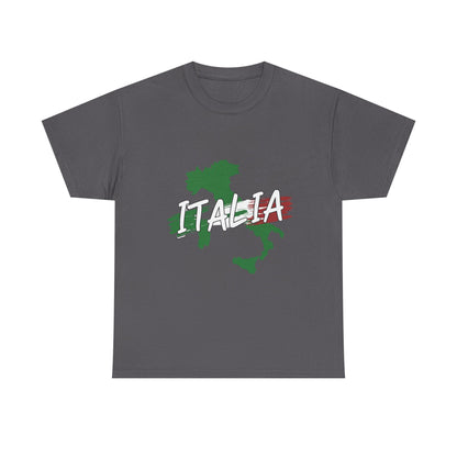 Italia Heavy Cotton Tee - Comfortable Unisex Shirt with Italy Design