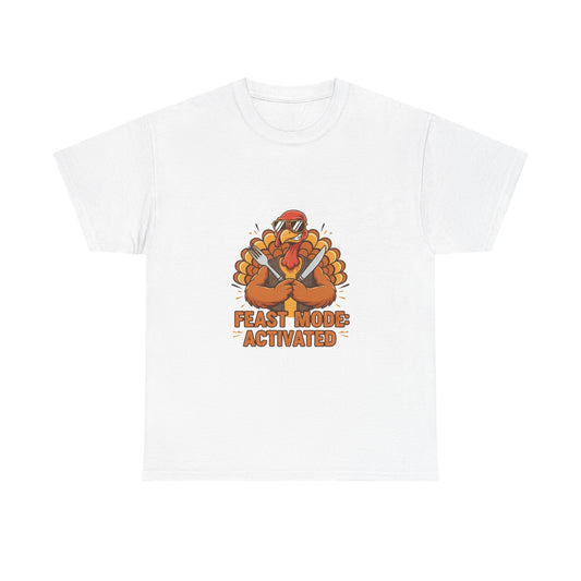 Thanksgiving Feast Mode Unisex Heavy Cotton Tee