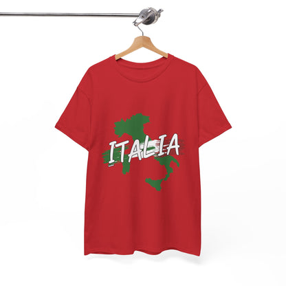 Italia Heavy Cotton Tee - Comfortable Unisex Shirt with Italy Design