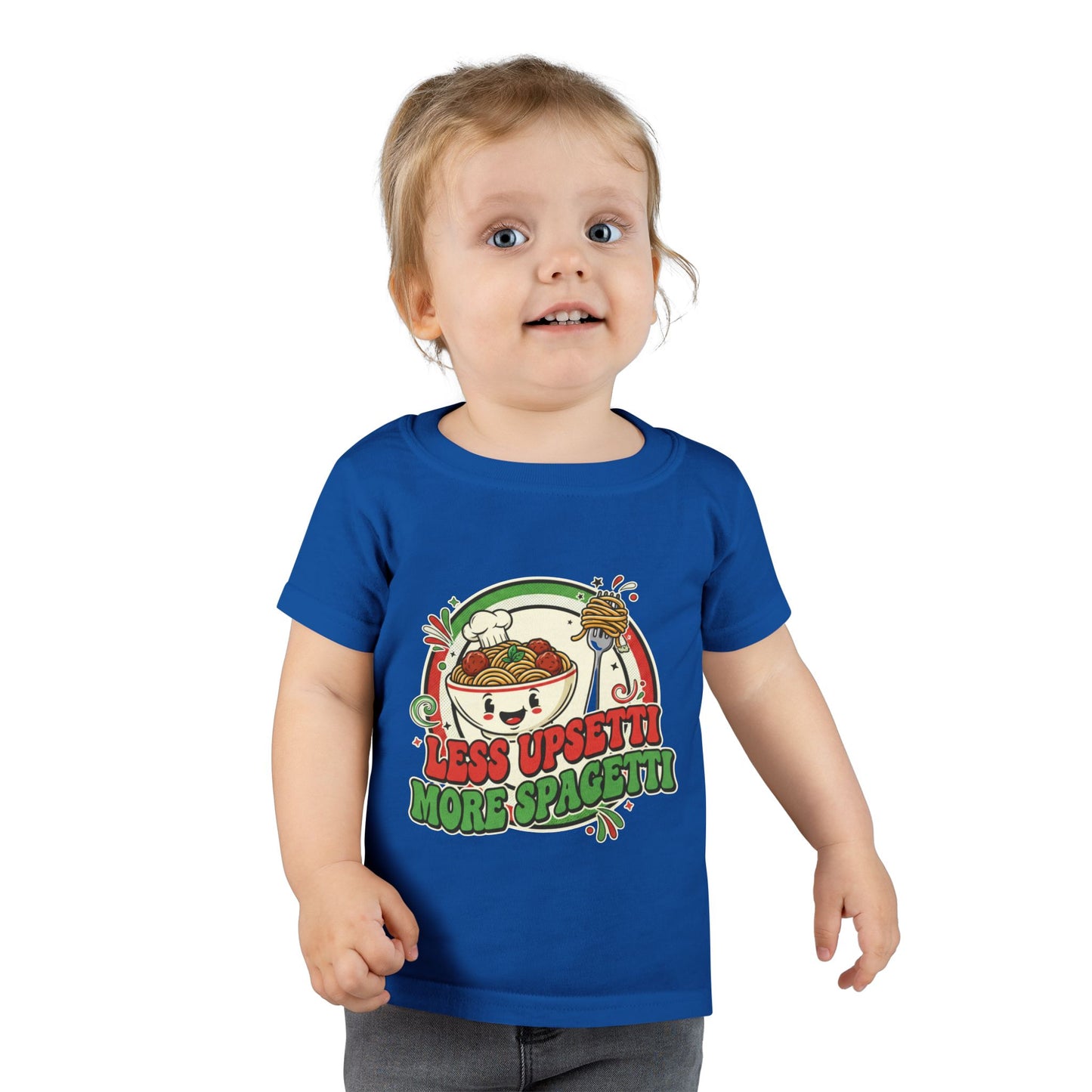 Toddler T-Shirt: Less Upset, More Spaghetti Fun Tee