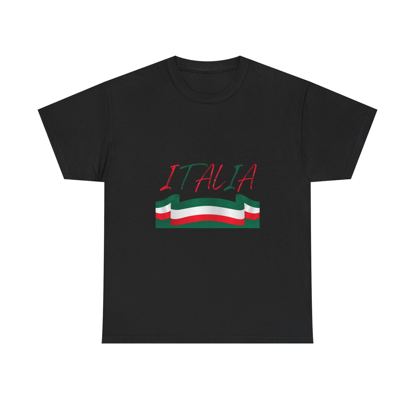 Italia Unisex Heavy Cotton Tee - Comfortable Italian Pride Shirt