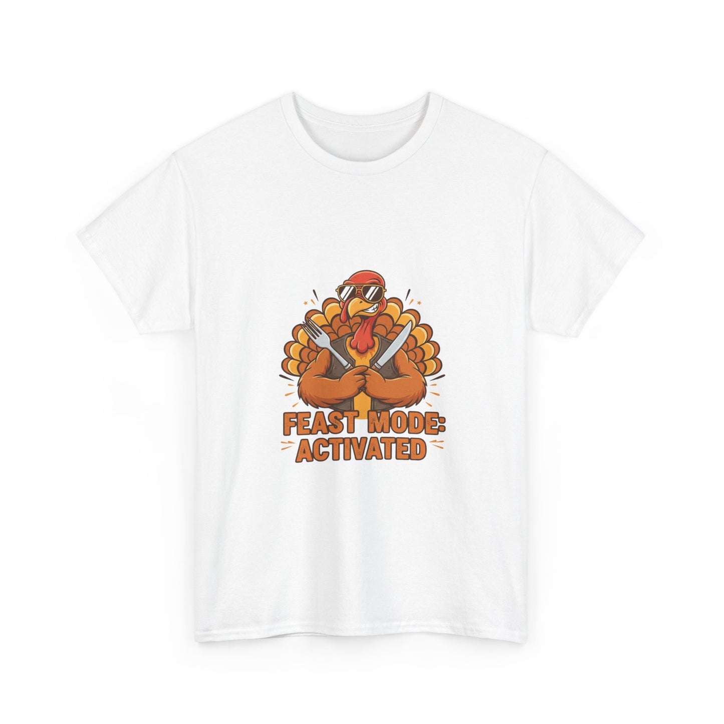 Thanksgiving Feast Mode Unisex Heavy Cotton Tee