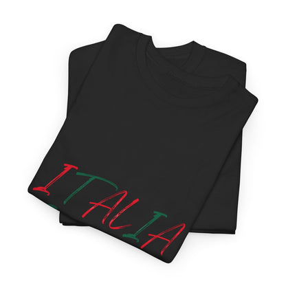 Italia Unisex Heavy Cotton Tee - Comfortable Italian Pride Shirt