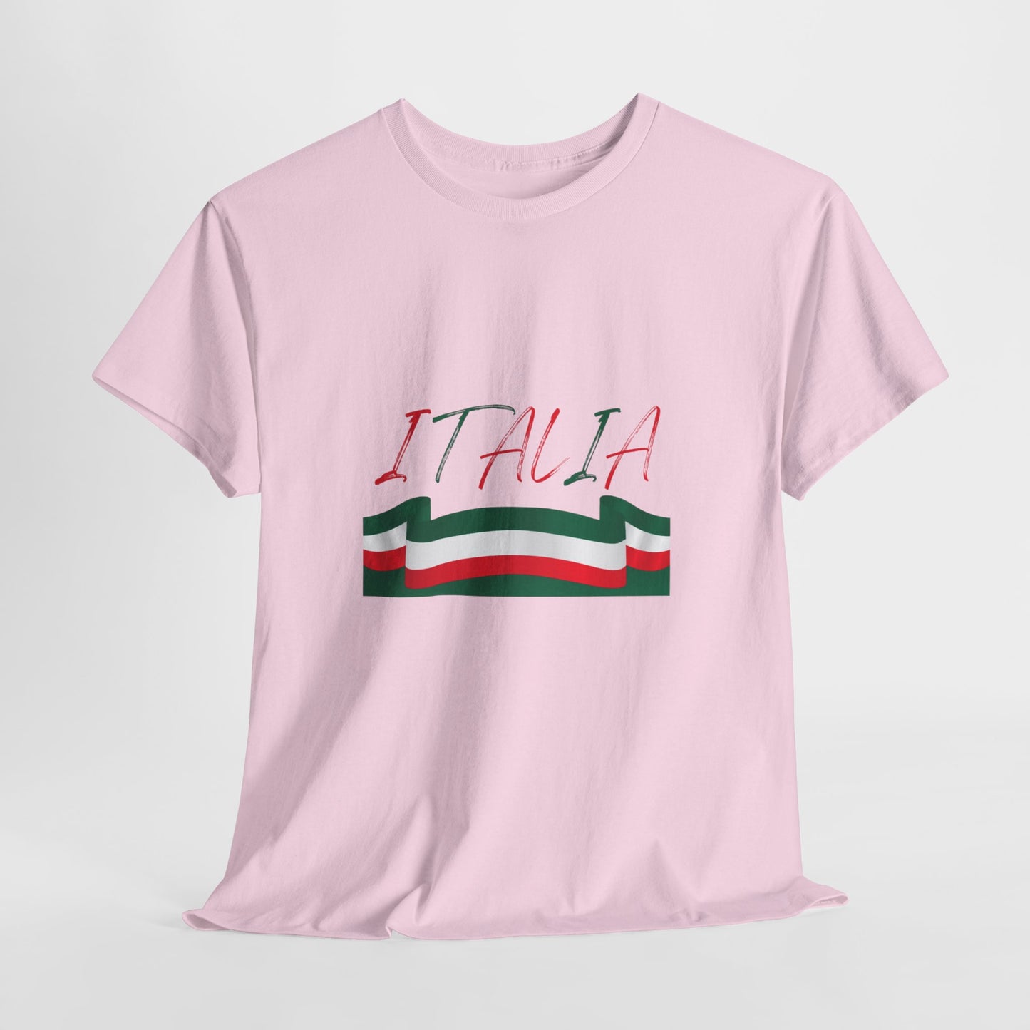 Italia Unisex Heavy Cotton Tee - Comfortable Italian Pride Shirt