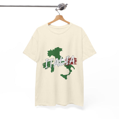 Italia Heavy Cotton Tee - Comfortable Unisex Shirt with Italy Design