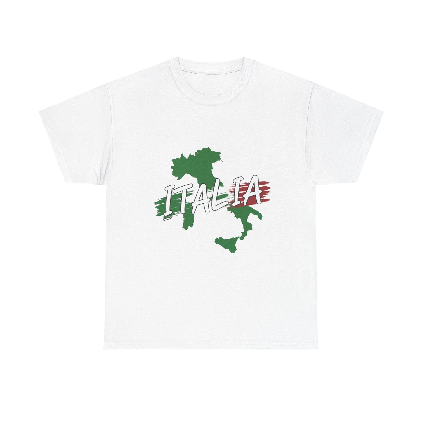 Italia Heavy Cotton Tee - Comfortable Unisex Shirt with Italy Design