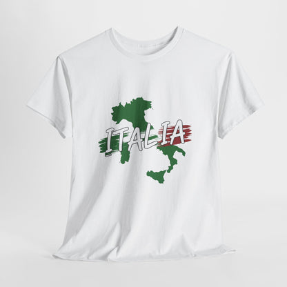 Italia Heavy Cotton Tee - Comfortable Unisex Shirt with Italy Design