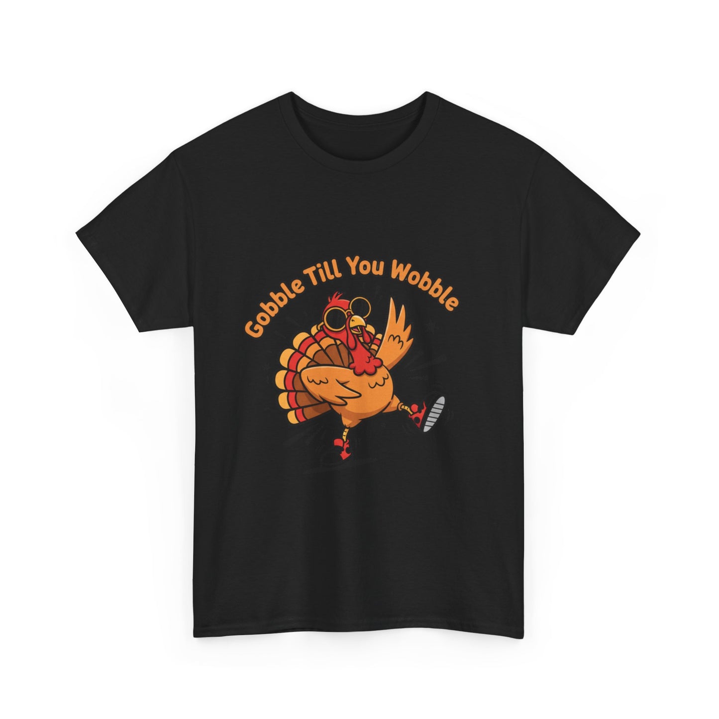 Gobble Till You Wobble Holiday Unisex Heavy Cotton Tee