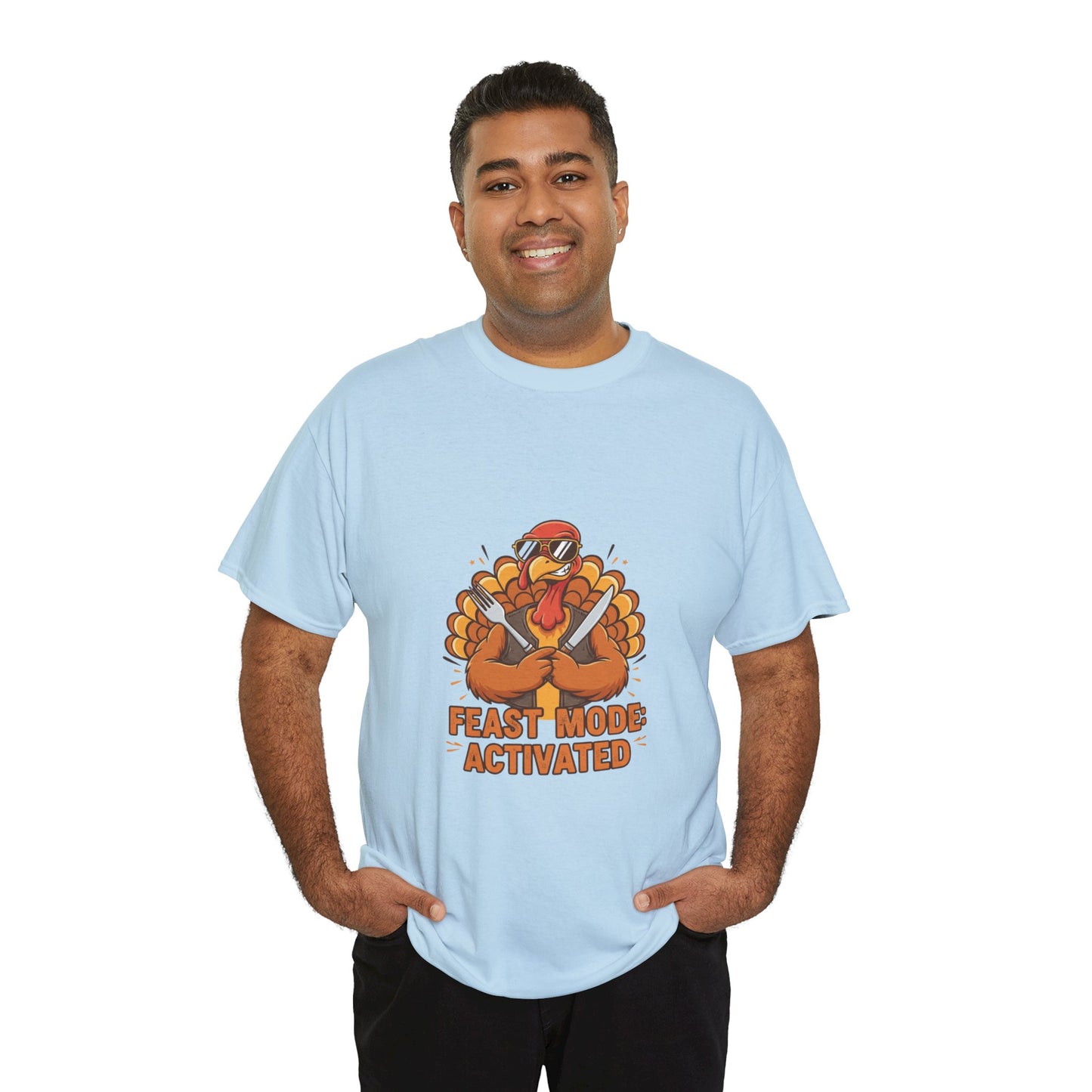 Thanksgiving Feast Mode Unisex Heavy Cotton Tee
