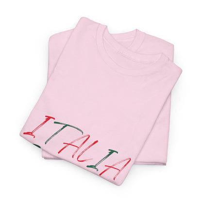 Italia Unisex Heavy Cotton Tee - Comfortable Italian Pride Shirt