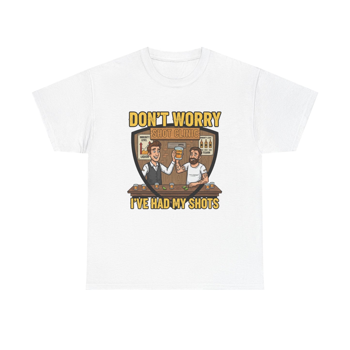 Funny Vaccination Humor Tee, Unisex Heavy Cotton Tee, Vaccine Shots Shirt, Quirky T-Shirt, Gift for Healthcare Workers, COVID-19 Humor [...]